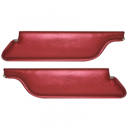 1965-66 Padded Sun Visors Convertible 66 Red